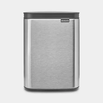 Abfalleimer Brabantia Bo 4 L rechteckig Stahl schwarz 22 28 49