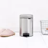 Treteimer Brabantia newIcon Rund Edelstahl gebürstet