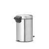 Treteimer Brabantia newIcon Rund Edelstahl gebürstet
