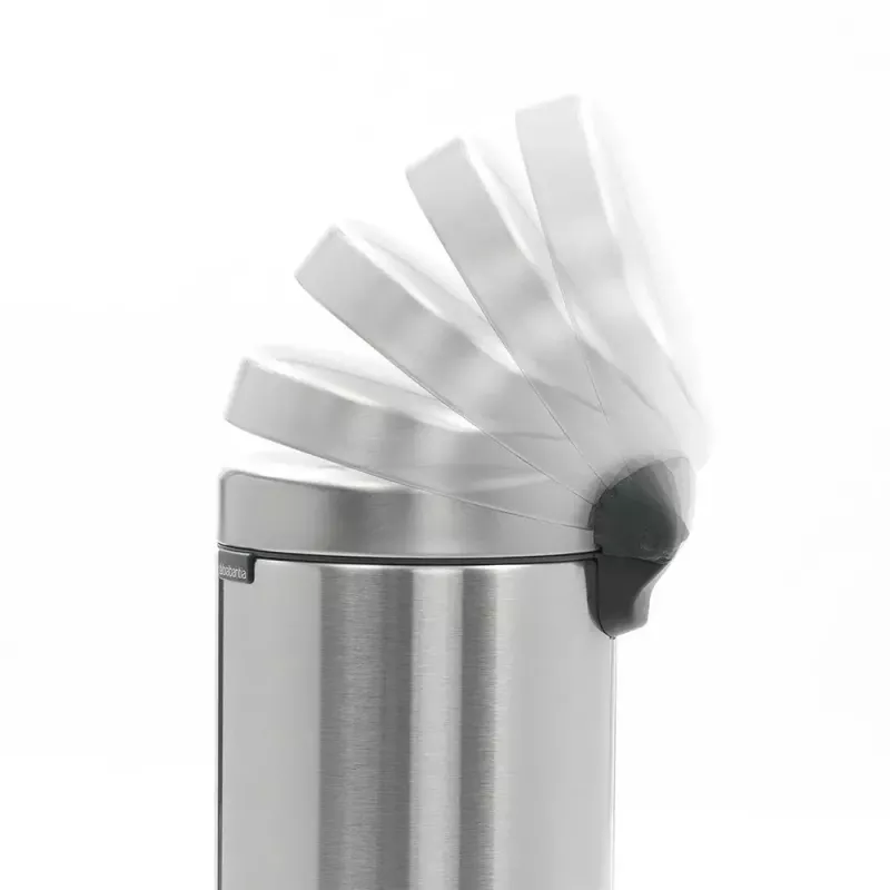 Treteimer Brabantia newIcon Rund Edelstahl gebürstet