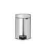 Treteimer Brabantia newIcon Rund Edelstahl gebürstet