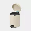 Brabantia NewIcon 5 L Runder beiger Abfalleimer