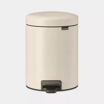 Brabantia NewIcon 5 L Runder beiger Abfalleimer