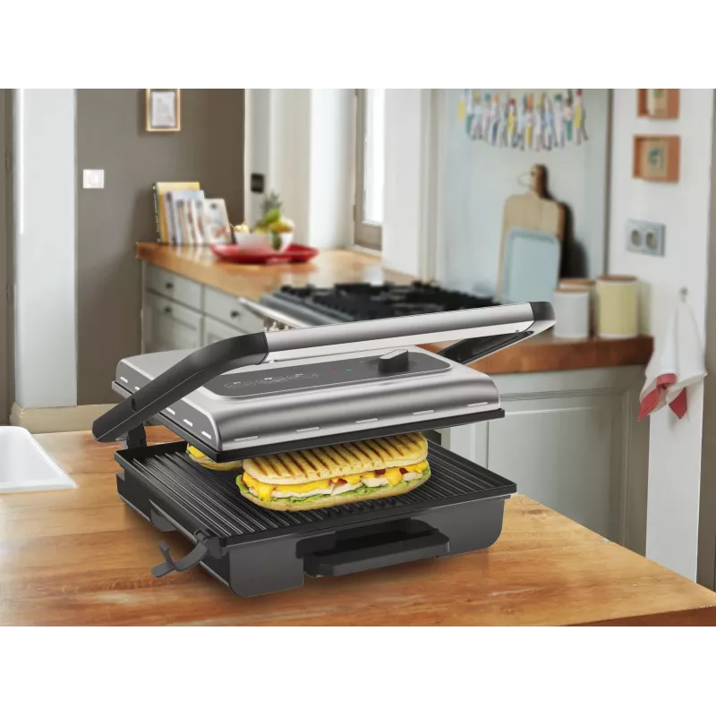 Kontaktgrill Tefal Inicio GC242D 2000W Schwarz Edelstahl