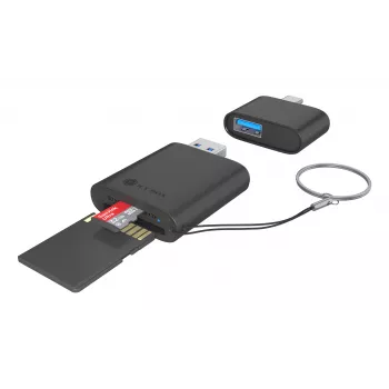 ICY BOX 2-in-1 Kartenleser über USB Type-A & USB Type-C Schnittstelle