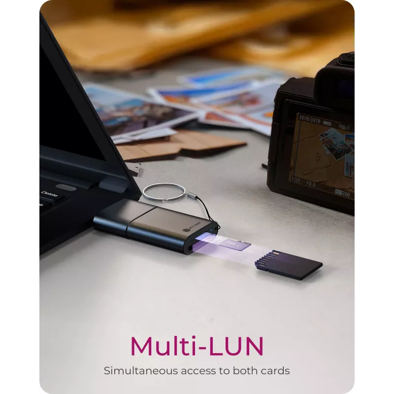 ICY BOX 2-in-1 Kartenleser über USB Type-A & USB Type-C Schnittstelle