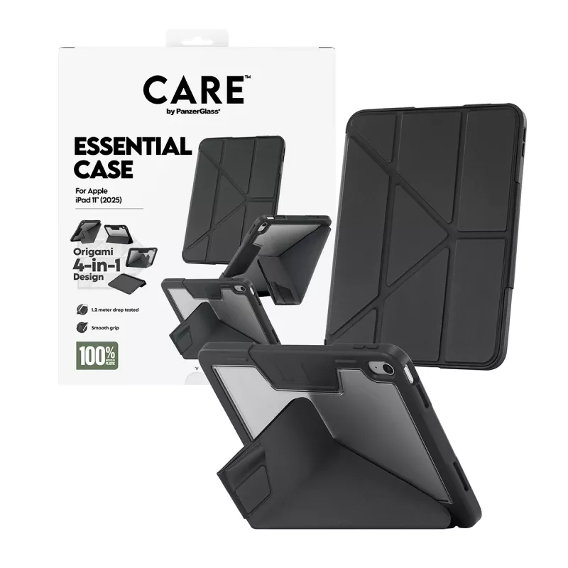 Tablet-Hülle PanzerGlass TPU Essential Case für iPad 11 (2025) – Schwarz