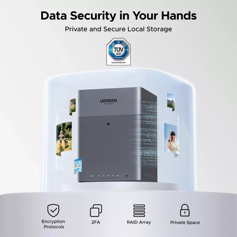 UGREEN NAS DH4300 Plus 4-bay 120TB mit 2.5GbE und USB-C