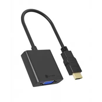 HDMI-zu-VGA-Adapter IcyBox IB-AC502a — HDMI A (Stecker) auf VGA (Buchse) Adapter