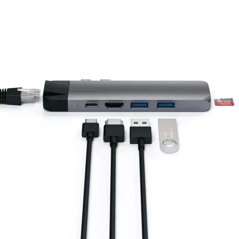 Laptop Dock Satechi ST-TCPHEM Thunderbolt 3 Grau