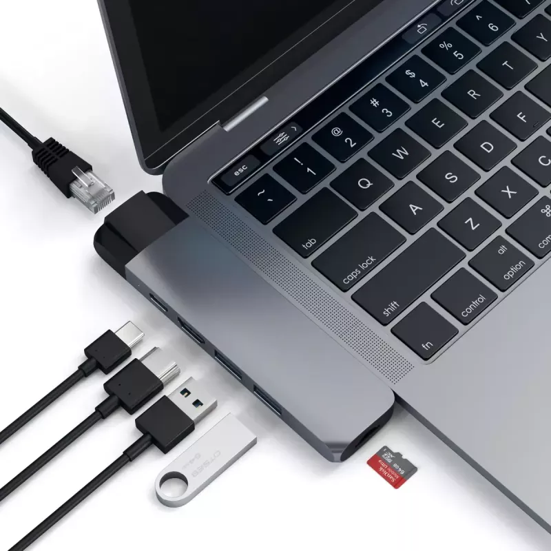 Laptop Dock Satechi ST-TCPHEM Thunderbolt 3 Grau