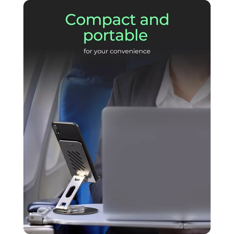 Smartphone- und Tablet-Ständer icybox IB-TH201-R — 360° drehbarer Ständer für Telefone und Tablets