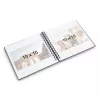Hama Fine Art Fotoalbum Schwarz 30 Blätter 14 x 14 cm Spiralbindung