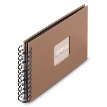 Hama 00009851 Fotoalbum Braun 50 Blatt 10 x 15 Spiralbindung