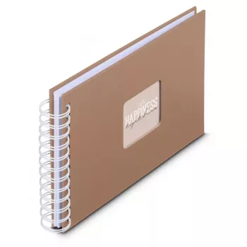 Hama 00009848 Fotoalbum Braun 50 Blatt 10 x 15 Spiralbindung