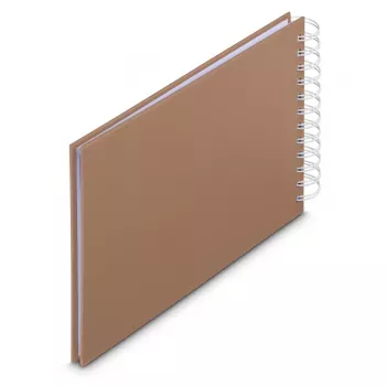 Hama 00009848 Fotoalbum Braun 50 Blatt 10 x 15 Spiralbindung