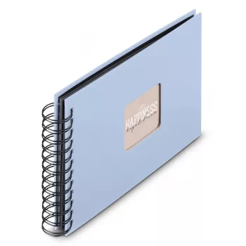 Hama 00009863 Fotoalbum Blau 50 Blatt Spiralbindung