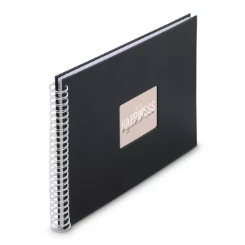 Hama Fine Art Fotoalbum Schwarz 300 Blatt 10 x 15 cm Spiralbindung
