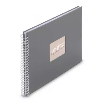 Hama Fine Art Fotoalbum Grau 300 Blatt 10 x 15 cm Spiralbindung
