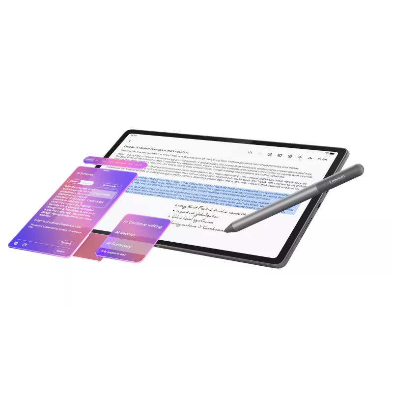 Lenovo Idea Tab Plus Mediatek 256 GB 30,7 cm (12,1 Zoll) 8 GB Wi-Fi 5 (802.11ac) Android 15 Grau