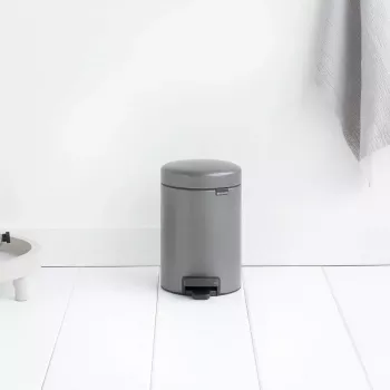 Mülleimer Brabantia 113246 3 L Rund Platin