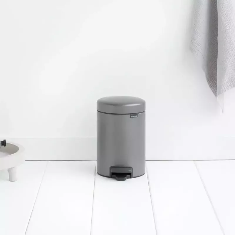 Mülleimer Brabantia 113246 3 L Rund Platin