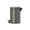 Mülleimer Brabantia 113246 3 L Rund Platin