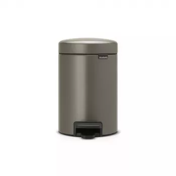 Mülleimer Brabantia 113246 3 L Rund Platin