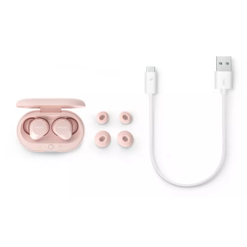 Philips TAT1209PK/00 Kopfhörer/Headset True Wireless Stereo (TWS) In-Ear Anrufe/Musik Bluetooth Pink
