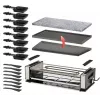 Raclette-Grill Unold Delice Basic 1200 W 8 Personen Schwarz Edelstahl