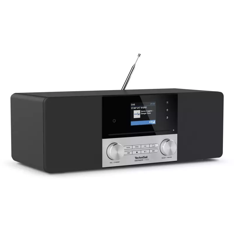 Digitalradio TechniSat DIGITRADIO 3 VOICE Schwarz Silber