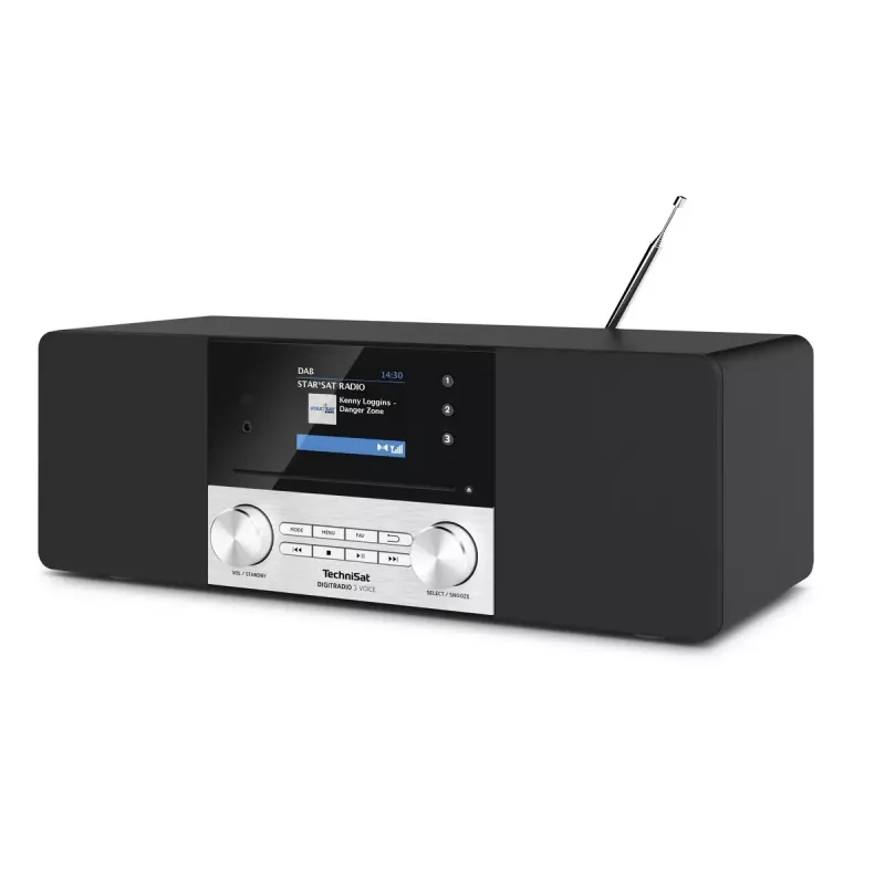 Digitalradio TechniSat DIGITRADIO 3 VOICE Schwarz Silber