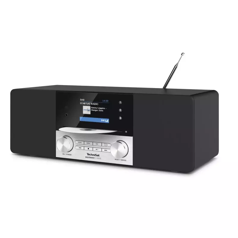 Digitalradio TechniSat DIGITRADIO 3 VOICE Schwarz Silber