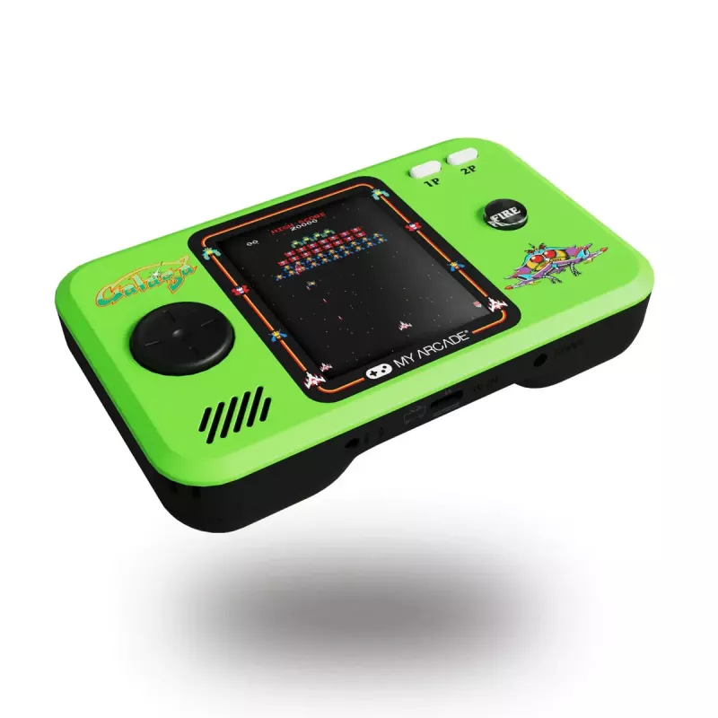 Handheld-Spielkonsole keine Marke My Arcade GALAGA Pocket Player Pro — 6,98 cm (2,75 Zoll) Display, D-Pad, 3,5 mm, USB/AA-Batterie