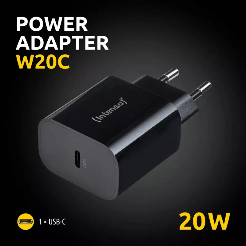 Netzteil Intenso W20C 20W USB-C Schwarz