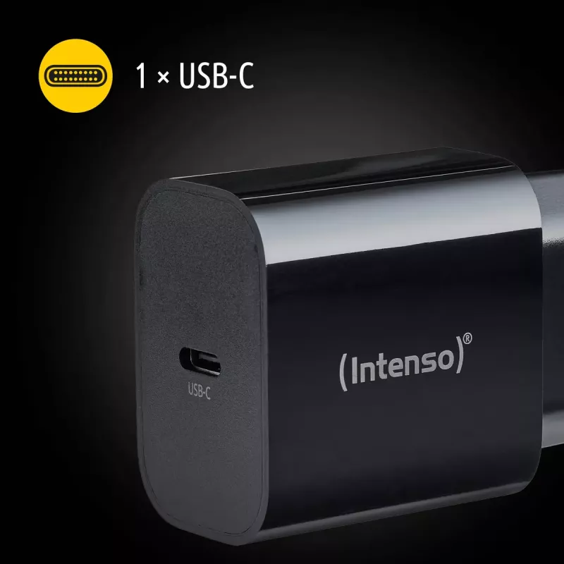 Netzteil Intenso W20C 20W USB-C Schwarz