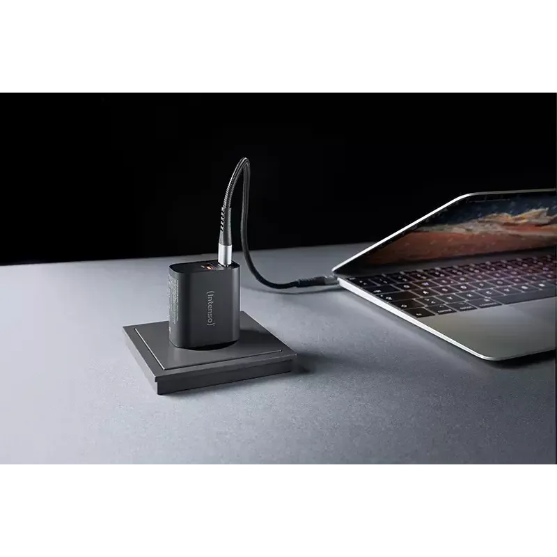 Netzteil Intenso W30AC 30 W USB-A USB-C Schwarz