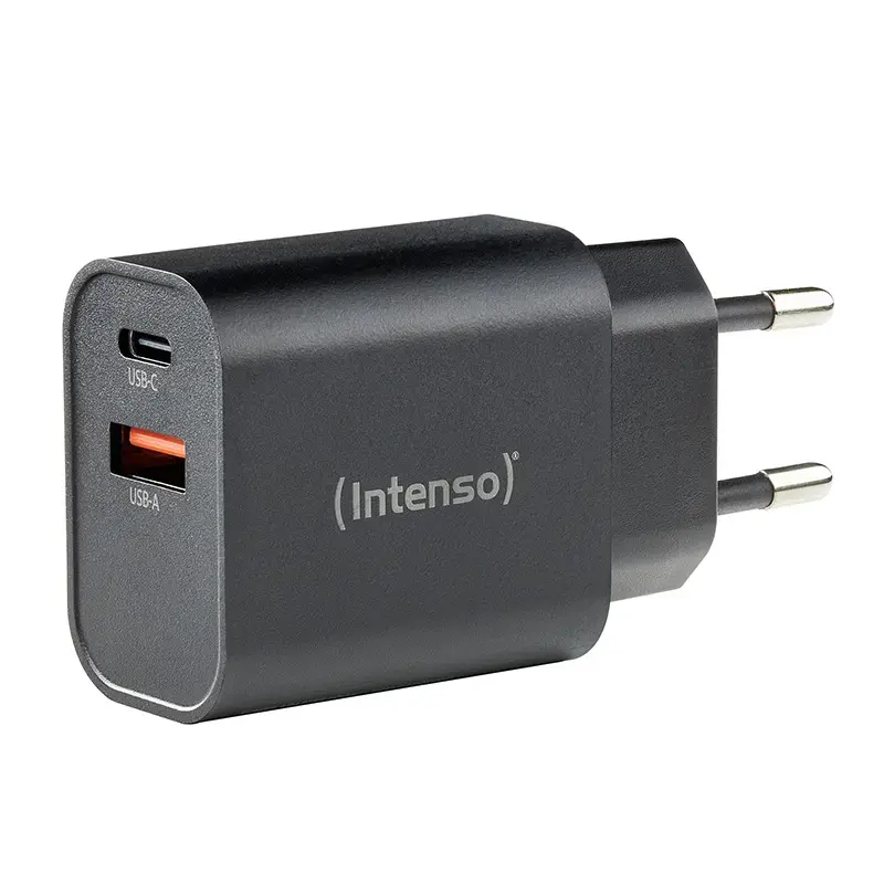 Netzteil Intenso W30AC 30 W USB-A USB-C Schwarz