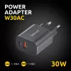Netzteil Intenso W30AC 30 W USB-A USB-C Schwarz
