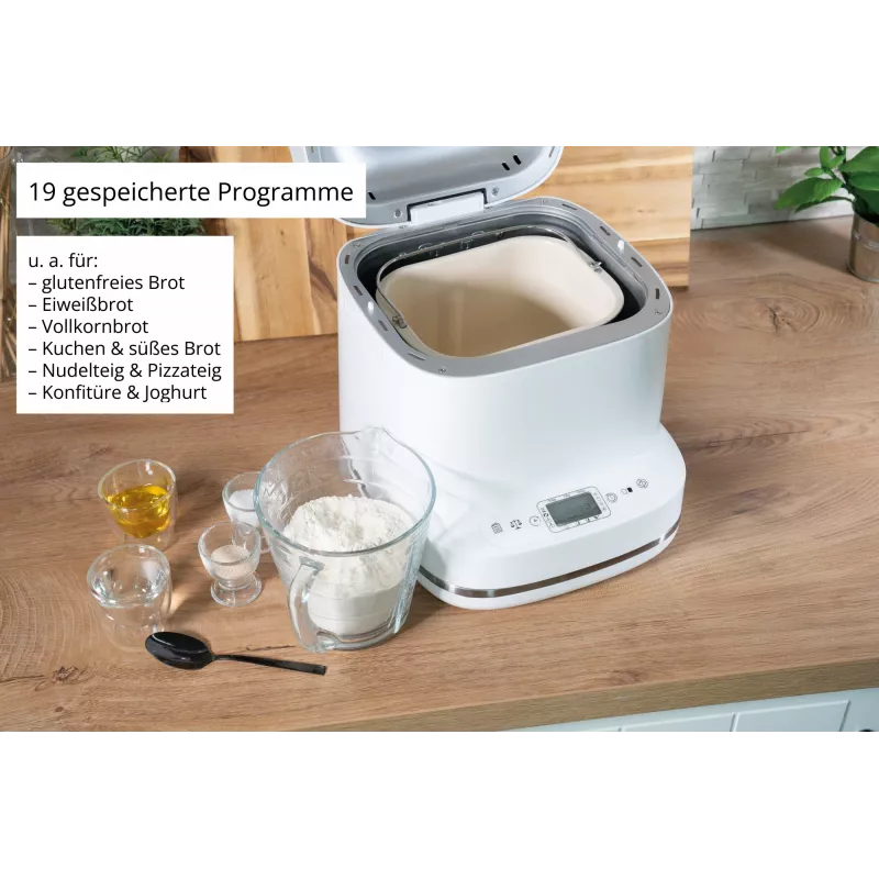 Brotbackautomat Unold Esge Backmeister Bernd 68120 — 550 W, max. Brotgewicht 1 kg, weiß, Kunststoffgehäuse