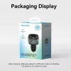 Auto-Ladegerät Vention 3-Port USB (USB-C + 2× USB-A) 30W/18W/5W Schwarz