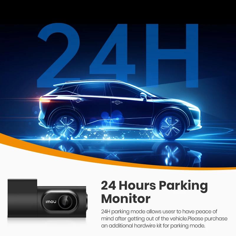 Imou T800 Dashcam 4K Ultra HD Wi-Fi DC Schwarz