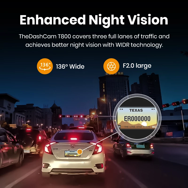Imou T800 Dashcam 4K Ultra HD Wi-Fi DC Schwarz