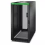 APC Easy Rack, 24U, Schwarz, mit Dach, Rollen, Füßen, 4 Halterungen und Seitenverkleidungen, ohne Boden, 1198H x 600B x 1200T mm