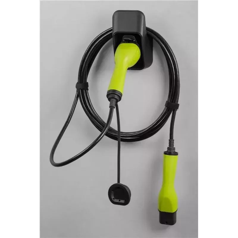 Wandhalterung für EV-Typ-2-Ladekabel GOOBAY RB61143 — schwarz, für den Außenbereich, 107×84×171 mm