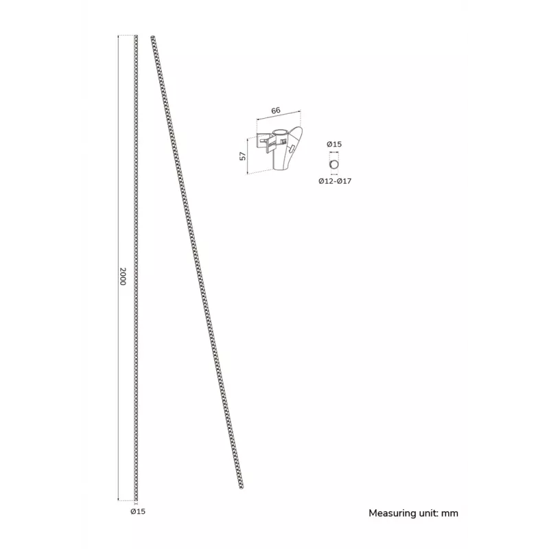Kabelhülle Neomounts ADS06-140WH Ø15 mm weiß für mehrere Kabel