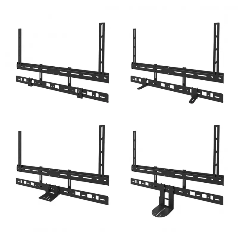 Videobar-Halterung Neomounts AV30-500BL für 43–110 Zoll Displays — VESA bis 600×400, max. 10 kg, Breite 900 mm