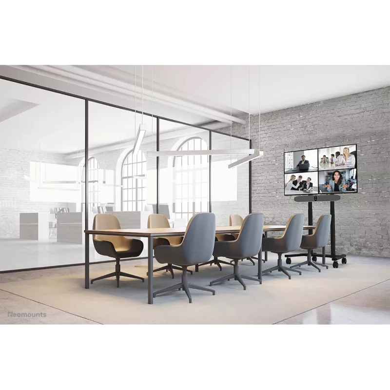 Videobar-Halterung Neomounts AV30-500BL für 43–110 Zoll Displays — VESA bis 600×400, max. 10 kg, Breite 900 mm