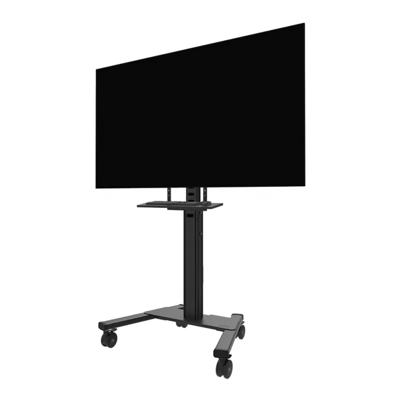 Tastaturablagen-Kit Neomounts AV40-500BL für 43–110 Zoll Bildschirme, VESA bis 600x400, max. Last 2,5 kg, 900×279×640 mm