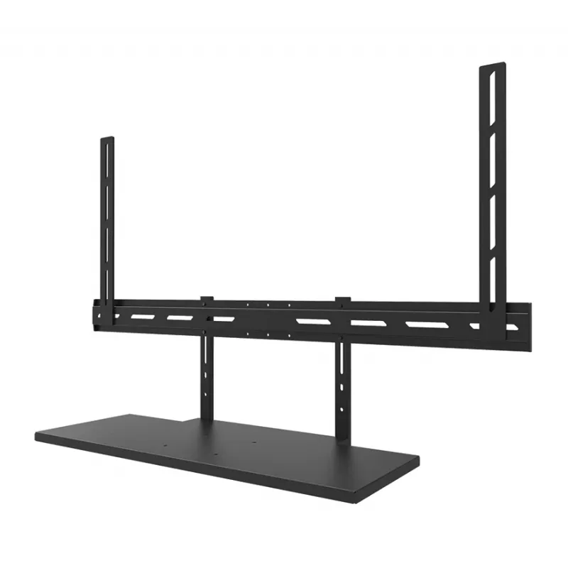 Tastaturablagen-Kit Neomounts AV40-500BL für 43–110 Zoll Bildschirme, VESA bis 600x400, max. Last 2,5 kg, 900×279×640 mm